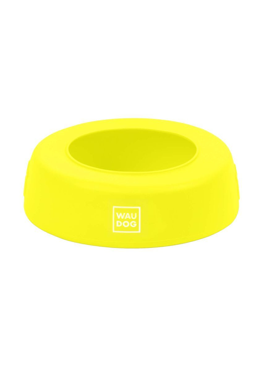 Миска-непроливайка Silicone, 1 л, жовта WAUDOG (367595980)