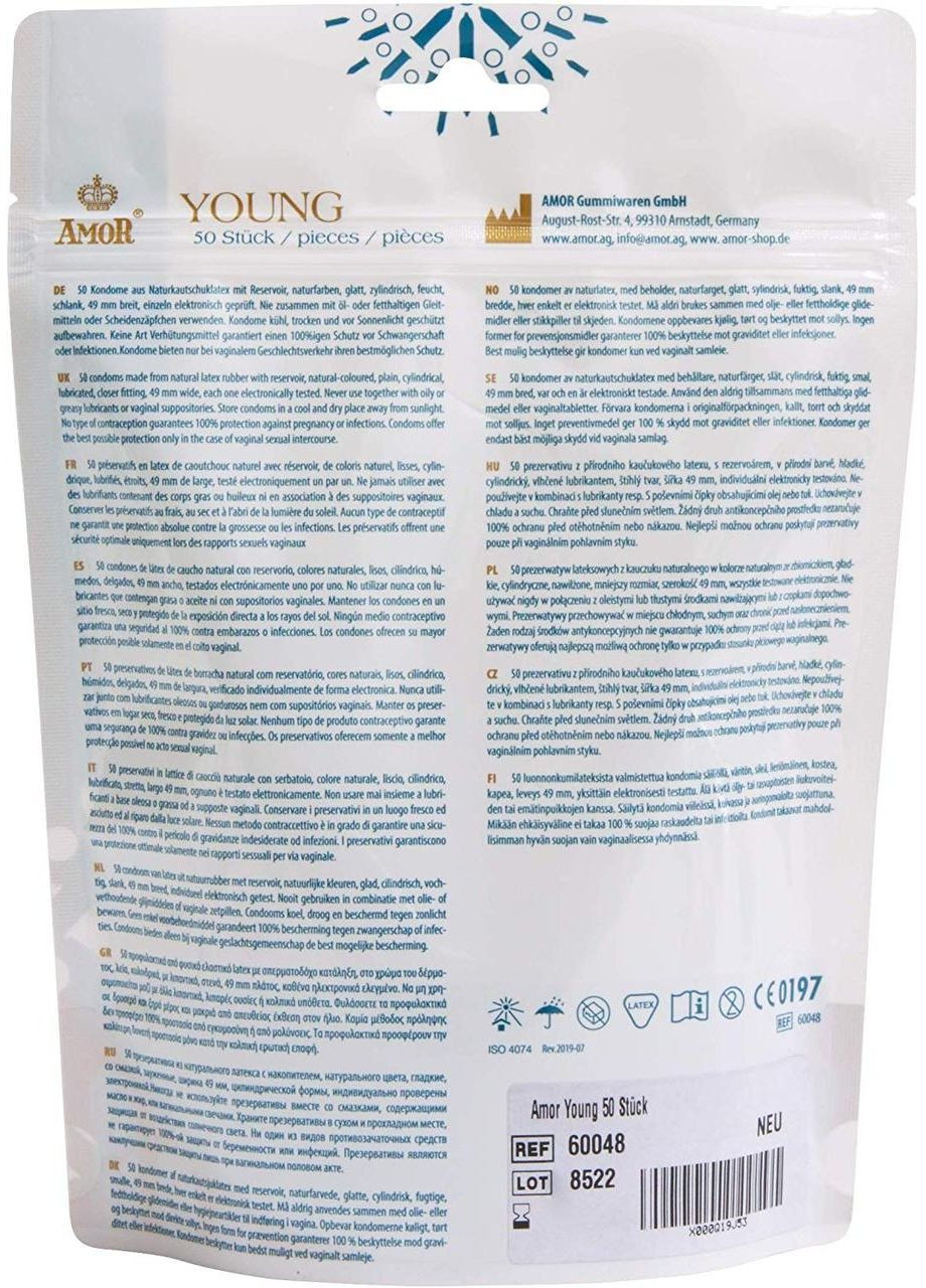 Презервативы Young, 50 шт. Amor (336946383)