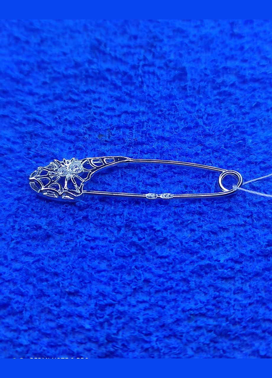 Срібна шпилька 925 проби "Павук" Shiny 03 No Brand (331145322)