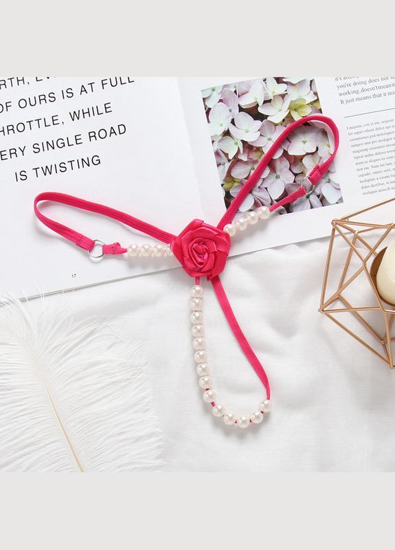 Трусики-стринги с жемчугом Sexy OneSize (8-38) No Brand (312005372)