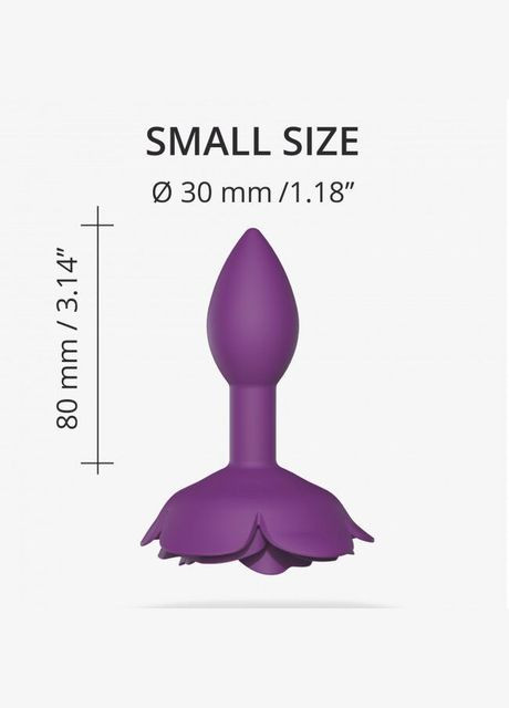 Силіконова анальна пробка OPEN ROSES S SIZE - PURPLE RAIN Love To Love (369953087)