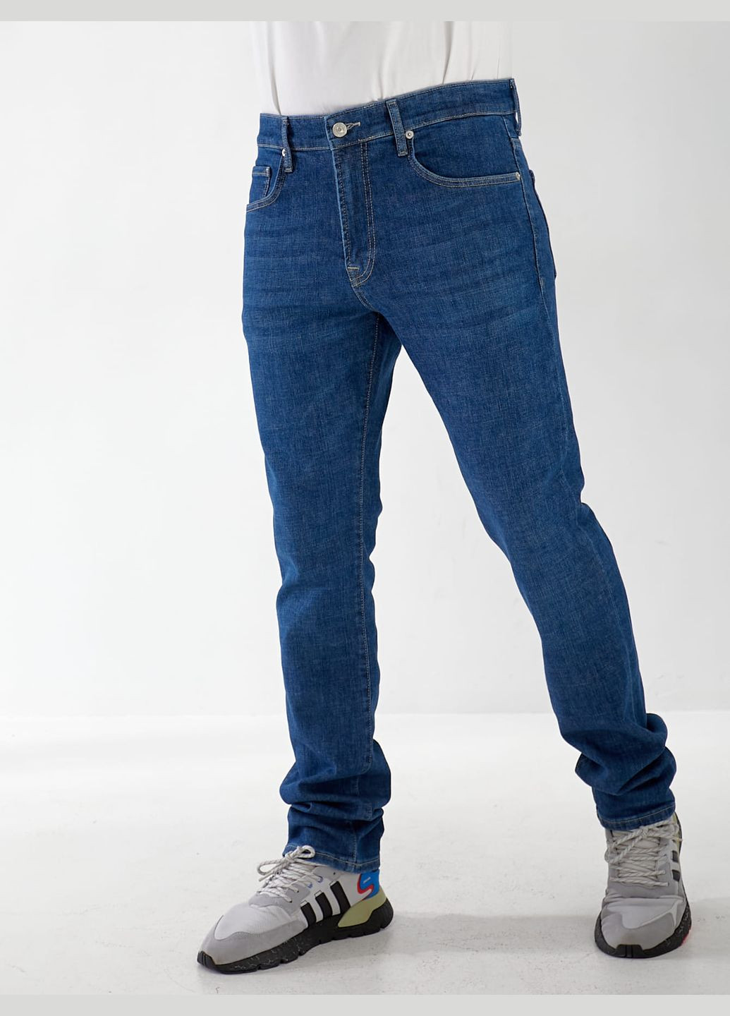 Синие демисезонные джинсы madelen straight мужские Fashion