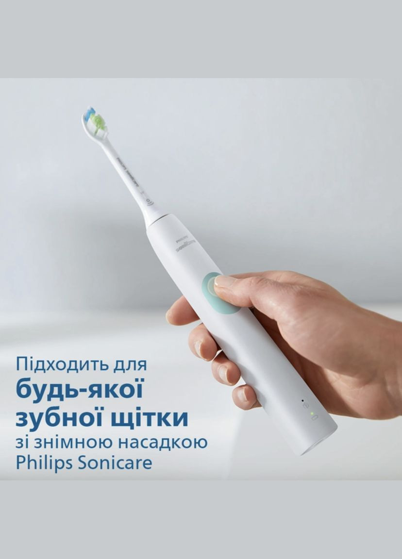 Насадки для Sonicare W2 Optimal White электрической зубной щетки белые 4 шт средней жесткости HX6062/1 Philips (300158949)