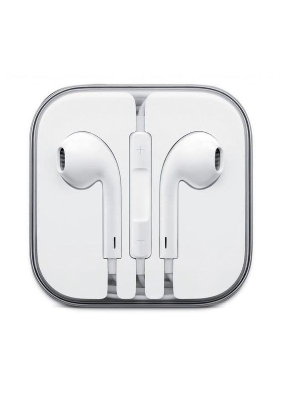 Навушники earpods для iPhone — дротова гарнітура 3.5 мм біла Foxconn (280876841)