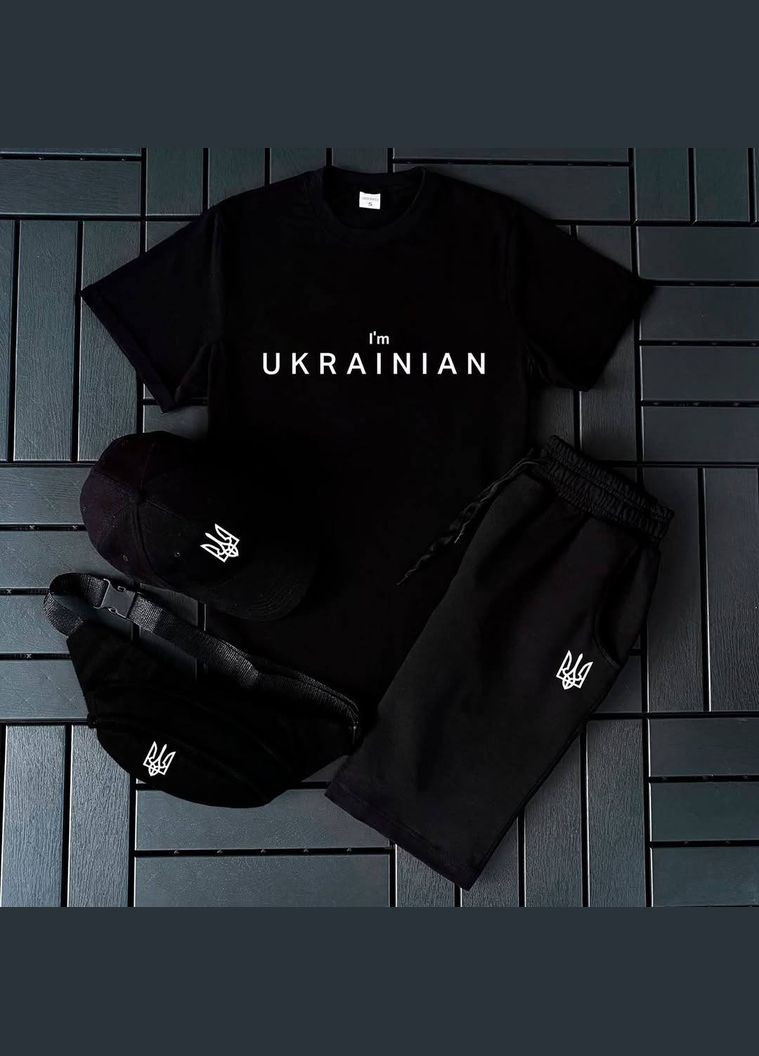 Набор 4в1 (футболка, шорты, кепка, бананка) No Brand (331447793)