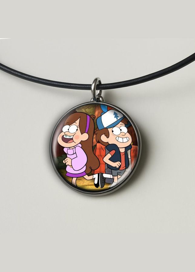 Підвіска (кулон) Таємниці Гравіті Фолз #01 (круглий) No Brand (328050617)