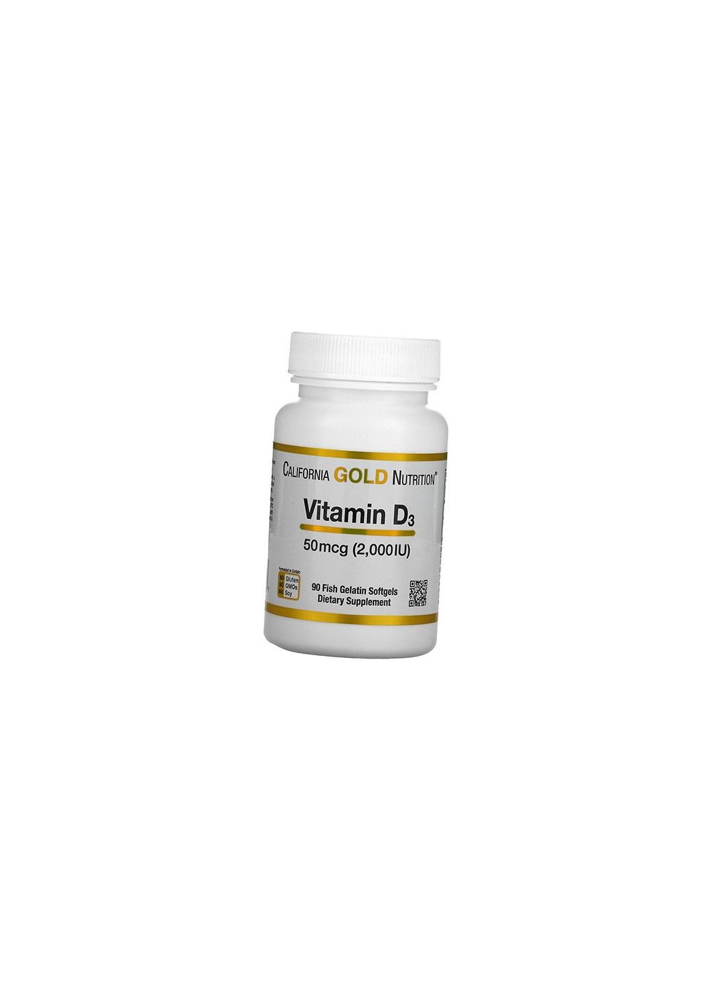 Вітамін Д3, Vitamin D3 2000, 90гелкапс 36427010, (36427010) California Gold Nutrition (293255346)