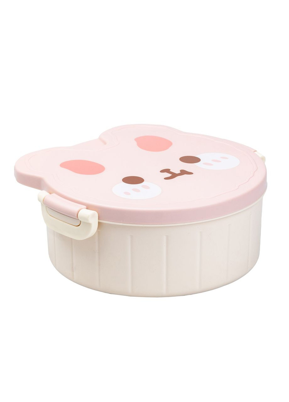 Ланч-бокс детский со столовыми приборами Rabbit 18* 18* 7 см, белый TS Kitchen (322594491)