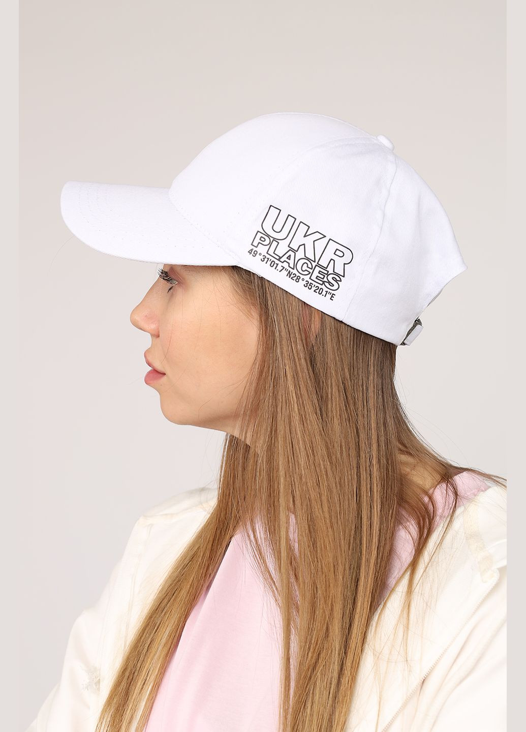Бейсболка жіноча колір білий CB-00275122 Yuki (325813086)