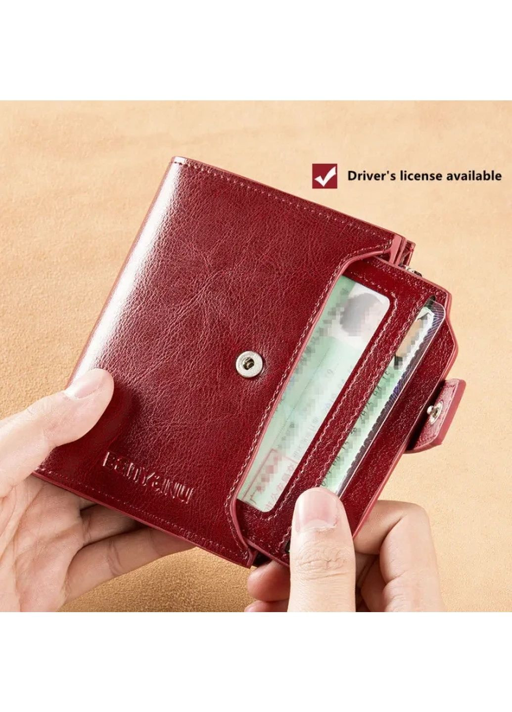 Жіночий гаманець шкіряний маленький, Захист RFID, 17 місць для карток, 2 місця для грошей, міні гаманець web No Brand (289870020)