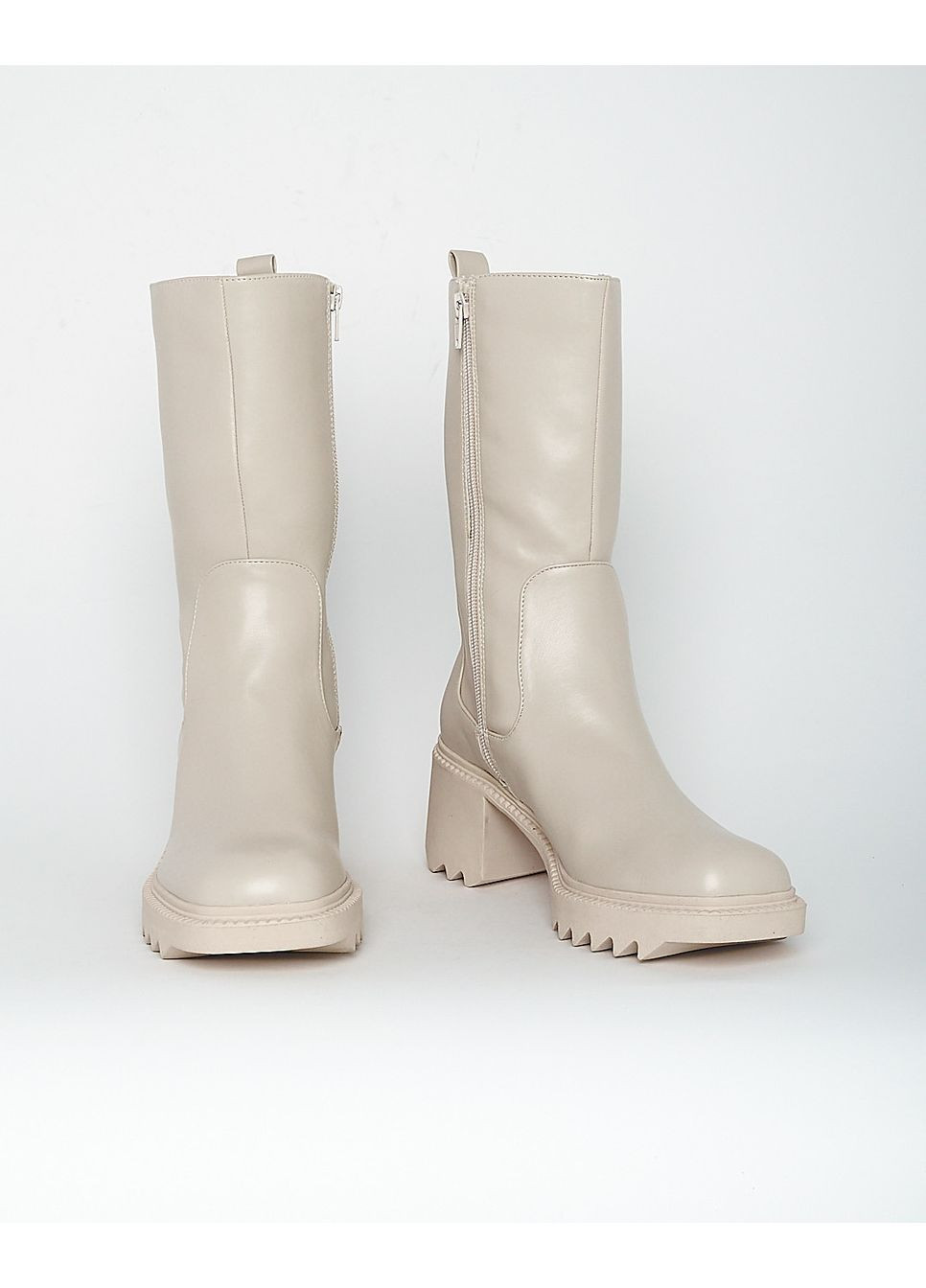 сапоги,слоновой кости, NA-KD