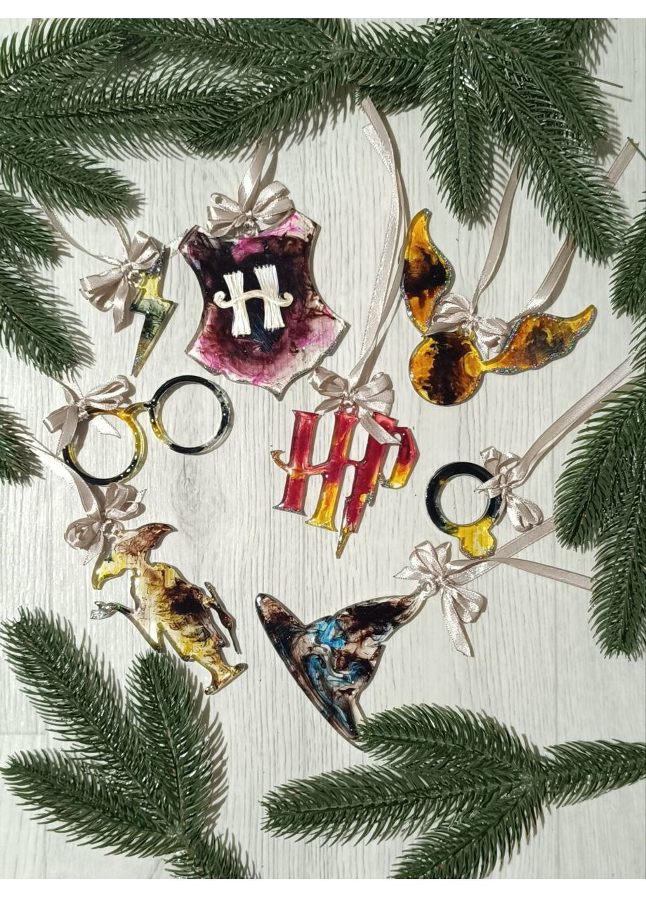 Набор игрушек Гарри Поттер маленький из эпоксидной смолы Набор из 8 Hand Made (365722465)