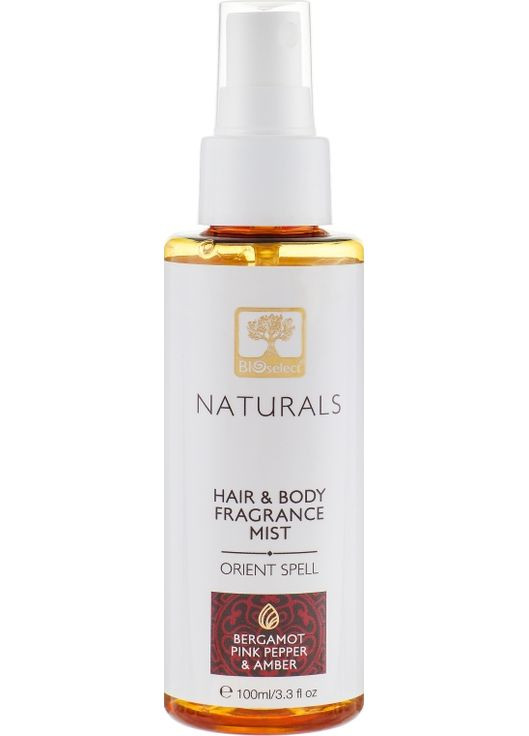 Парфумований спрей для тіла та волосся "Східне закляття" Naturals Fragrance Mist 100ml (577997-31024232) Bioselect (368663842)