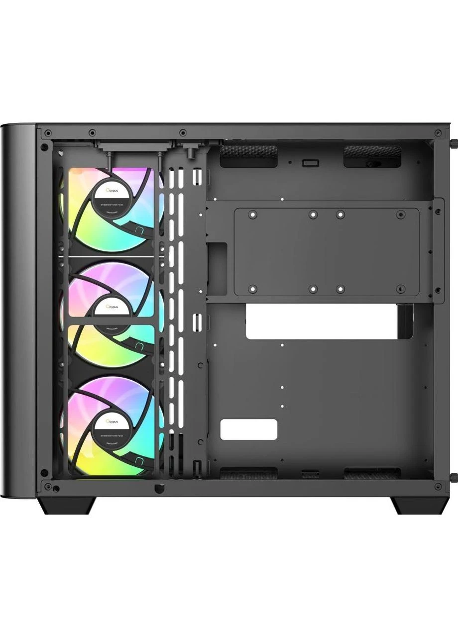 Корпус для ПК IOTA C70 BK CURVE ARGB DIGITAL (IOTA-C70-BKD400CD-GL) Ocypus (390931948)