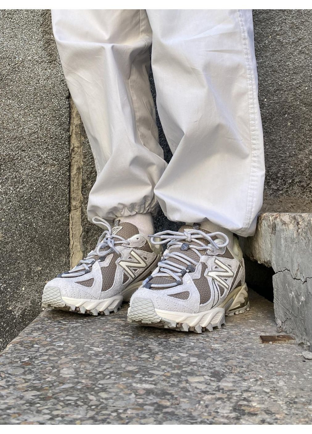 Світло-коричневі Осінні кросівки чоловічі new balance 610 brighton grey mushroom ml610te No Brand