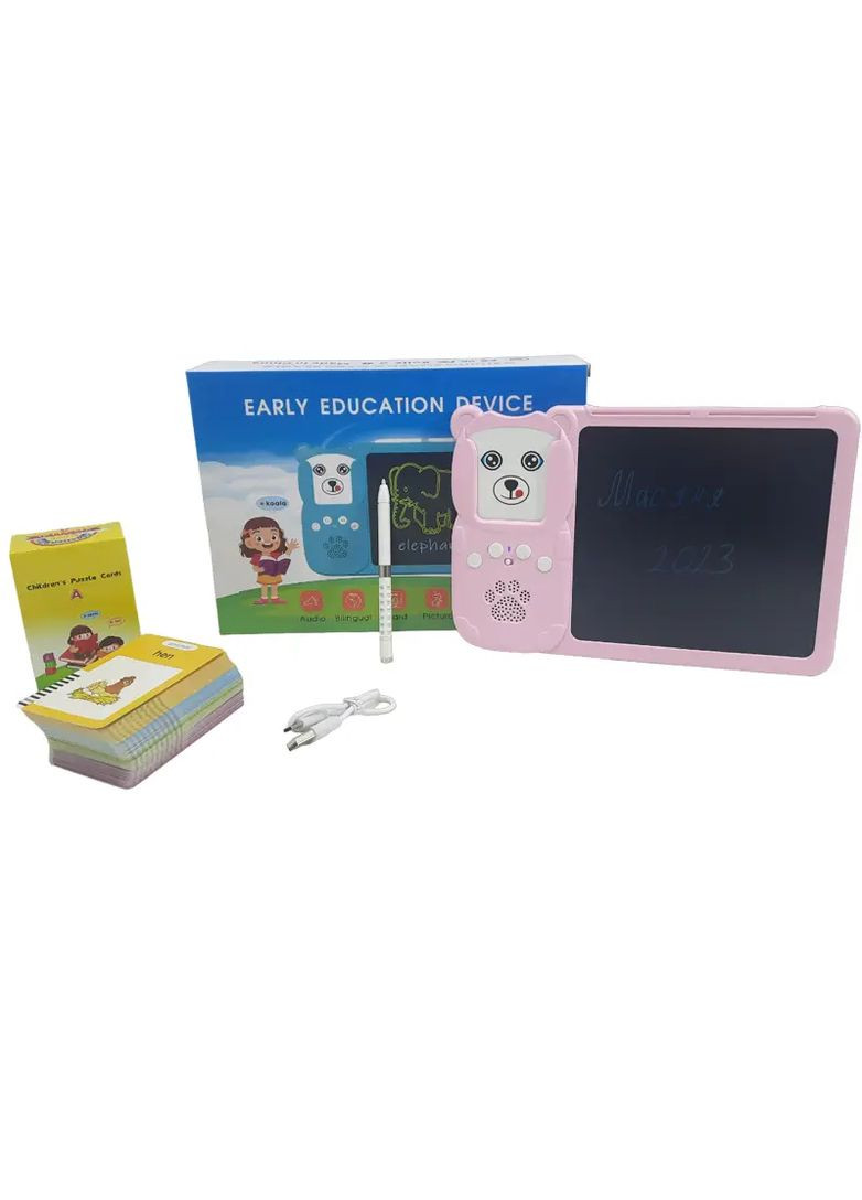 Планшет для малювання LCD з абеткою Монтессорі, 112 карток, пластик, Y5-1AB YG Toys Нас5155 (370653256)