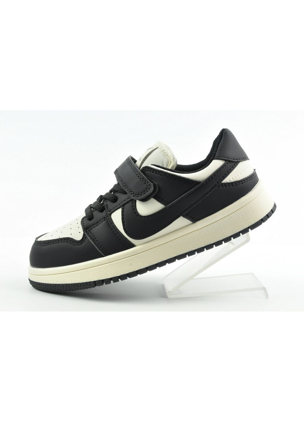 Черно-белые демисезонные кроссовки детские Paliament