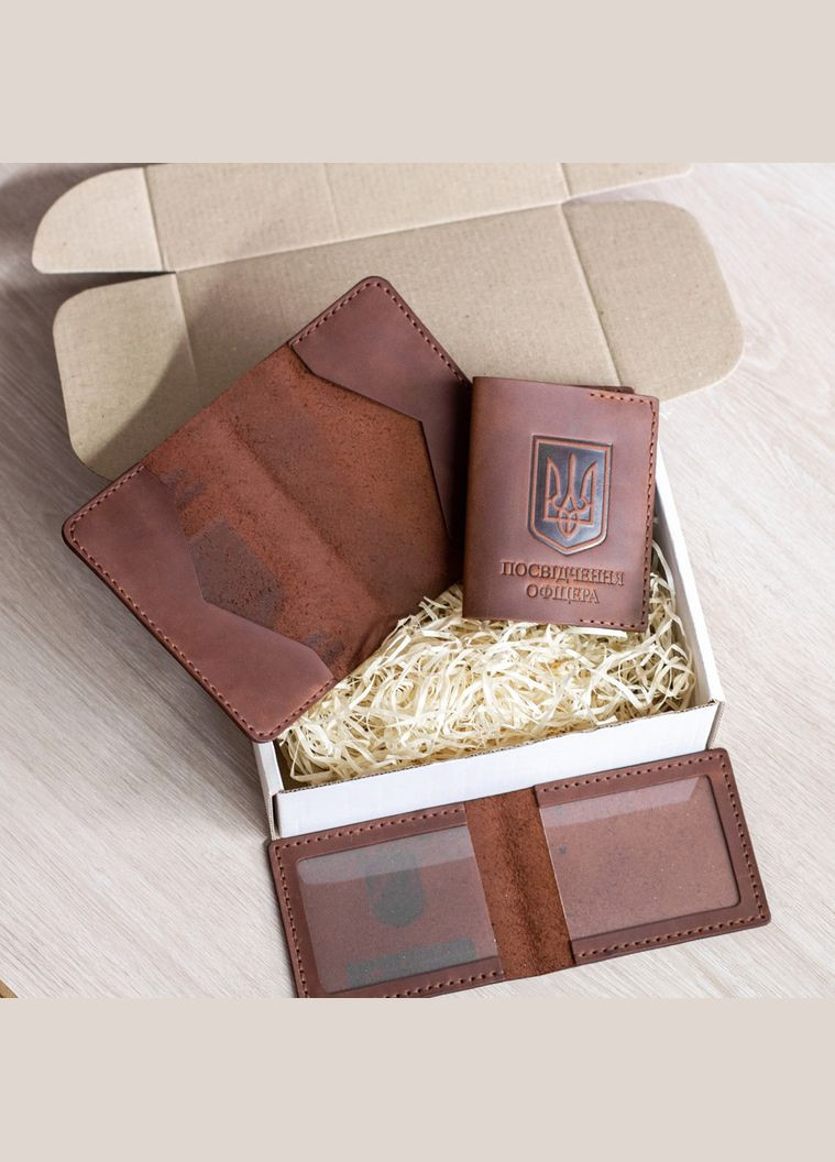 Набор обложек на УБД, удостоверение офицера и паспорт, черный SD Leather (306557911)