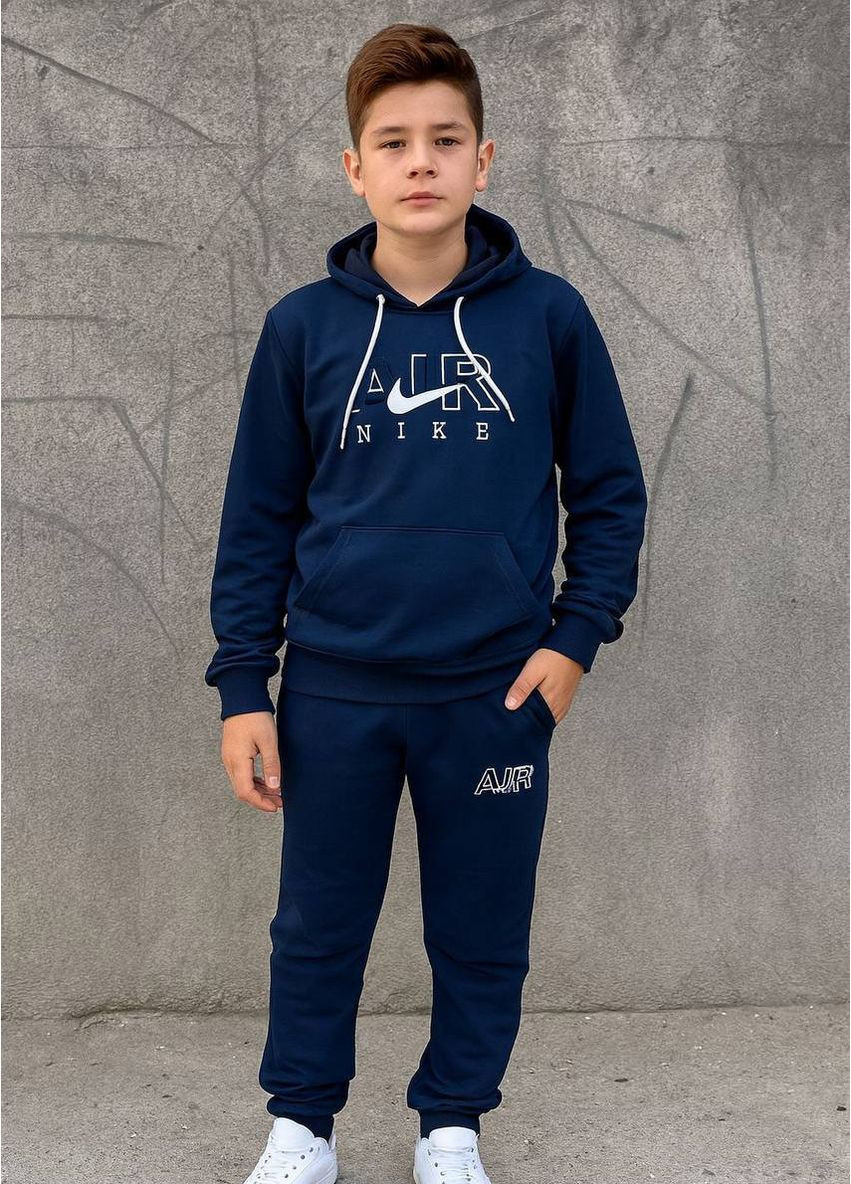 Дитячий теплий спортивний костюм Найк Nike Air для підлітка ✨ Чорний, 34 (134) No Brand (362465060)