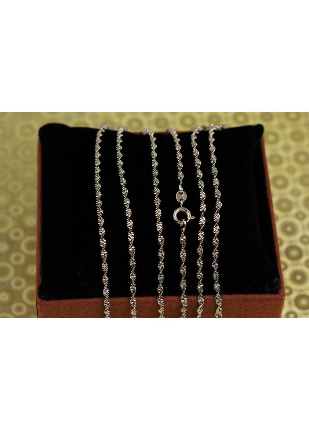 Цепь спираль 50 см 1,5 мм серебристая love-shopping Xuping Jewelry (355797859)