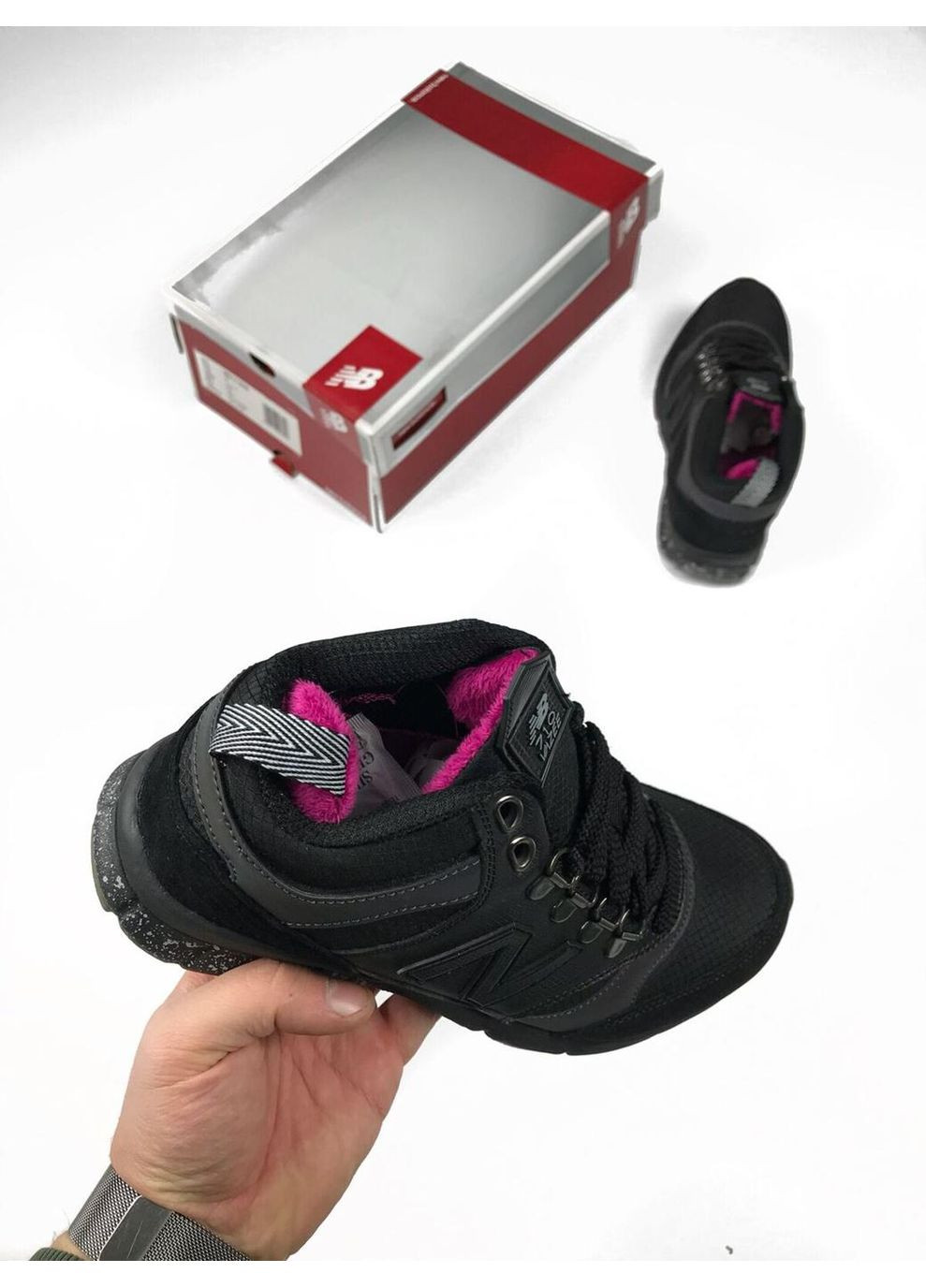 КРОССОВКИ ЖЕНСКИЕ NEW BALANCE 710 BLACK GREY 1 НЬЮ БЕЛАНС 710 No Brand серые зима (369391873)