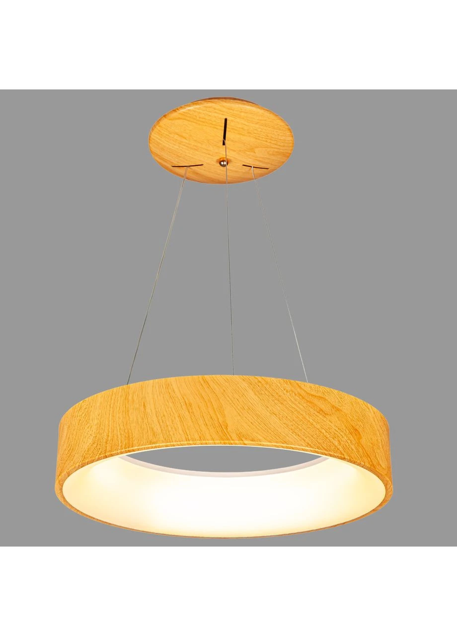 Светодиодная люстра 45см 66W под светлое дерево с пультом (81-P2290 (450) LWD) No Brand (396393647)