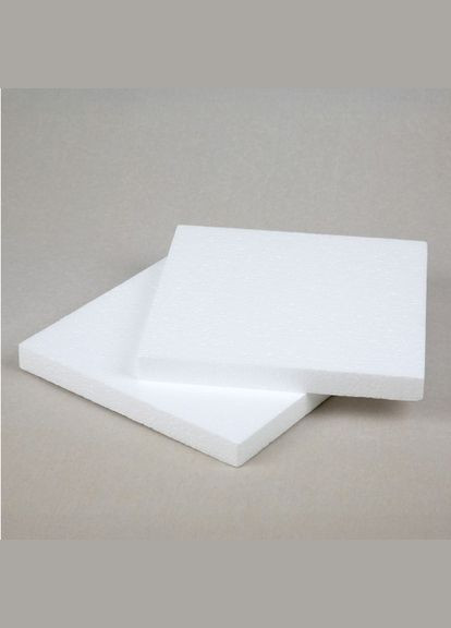 Пінопластова заготовка Квадрат 743131 20х20х2 см 2 шт біла Santi (345730795)