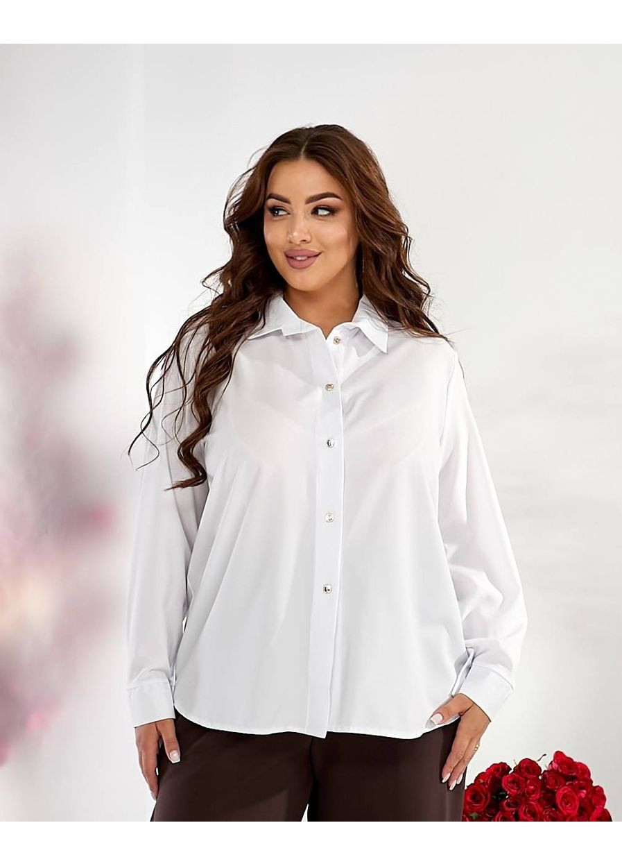 Біла класична блуза — заміри в описі GD/GL Модний простір