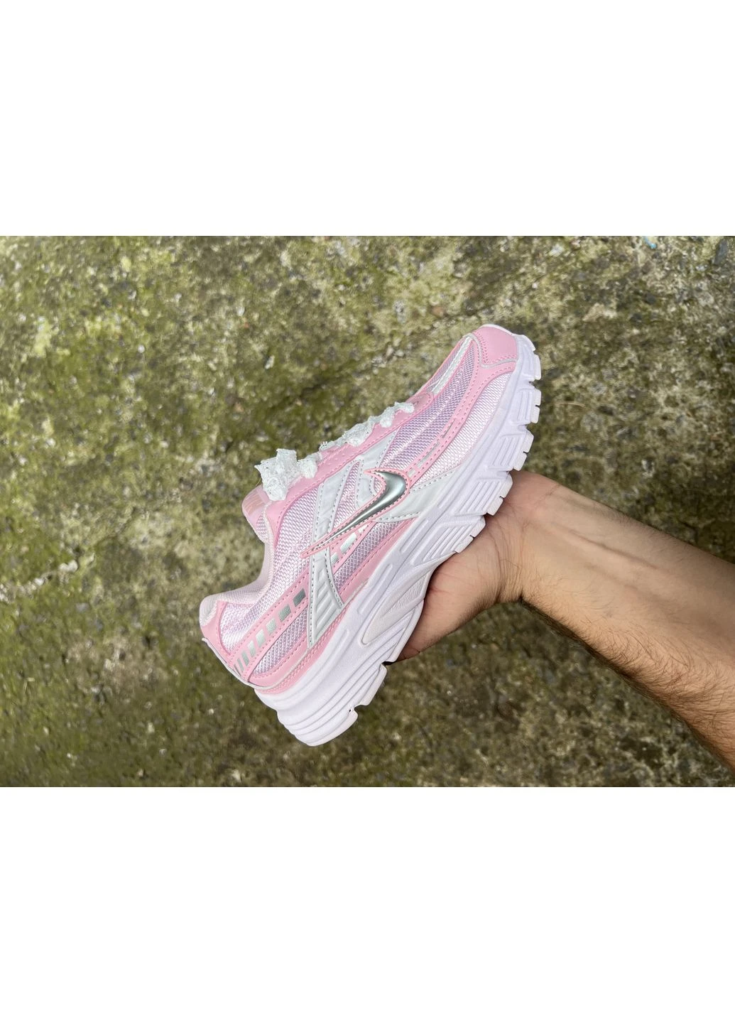 Білі кросівки чоловічі nike initiator white pink найк інітіатор білі демісезон No Brand