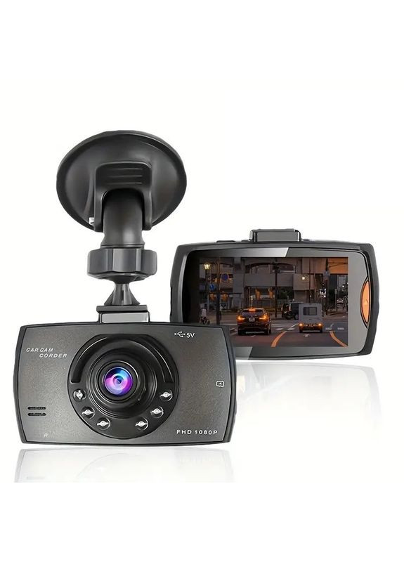 Автомобільний відеореєстратор HD 1080P з нічним баченням і кутом огляду на 140° full (365721243)