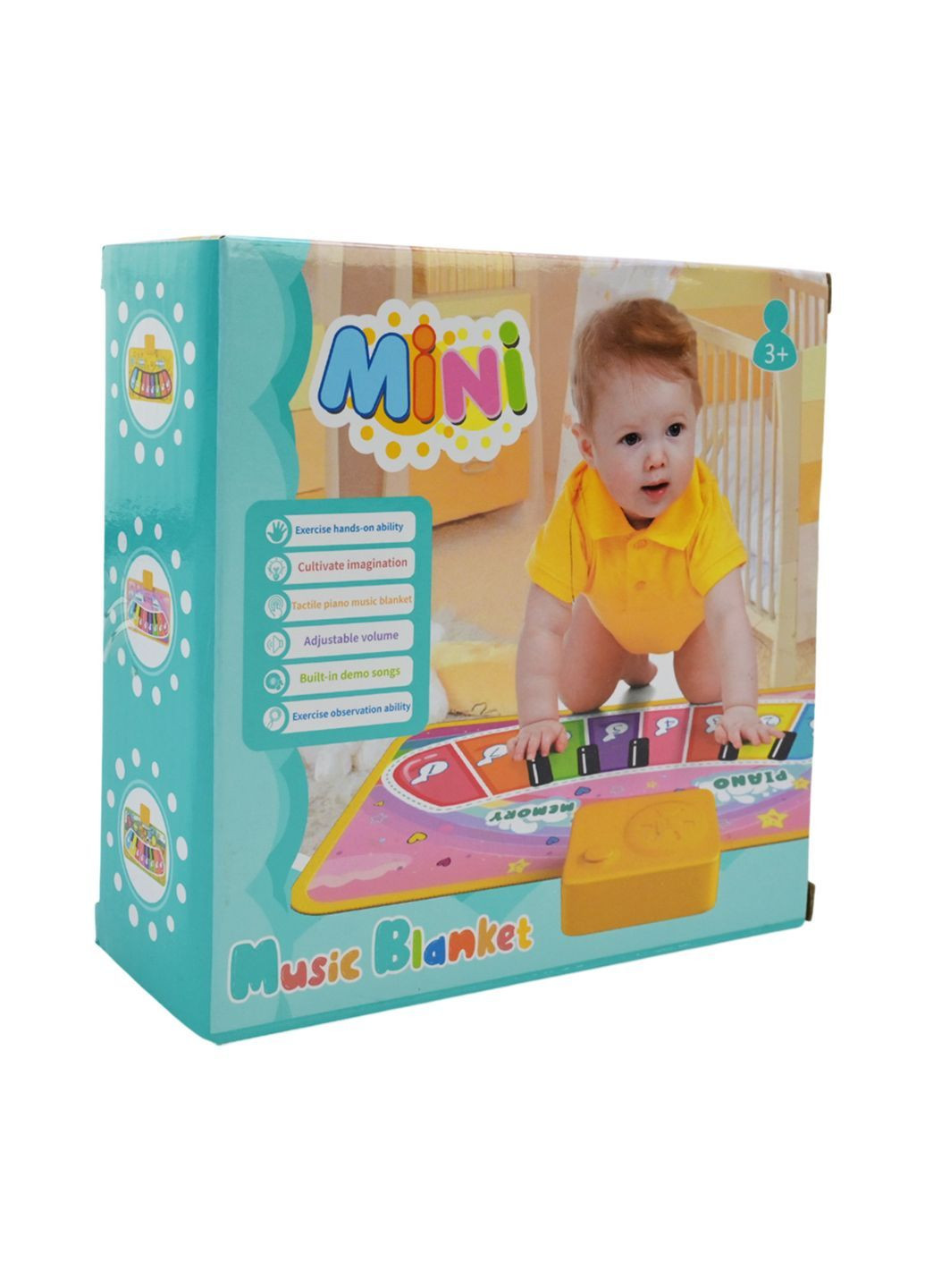 Розвиваючий дитячий музичний килимок розміром 46х24.5 см - No Brand 116-9 (371924293)