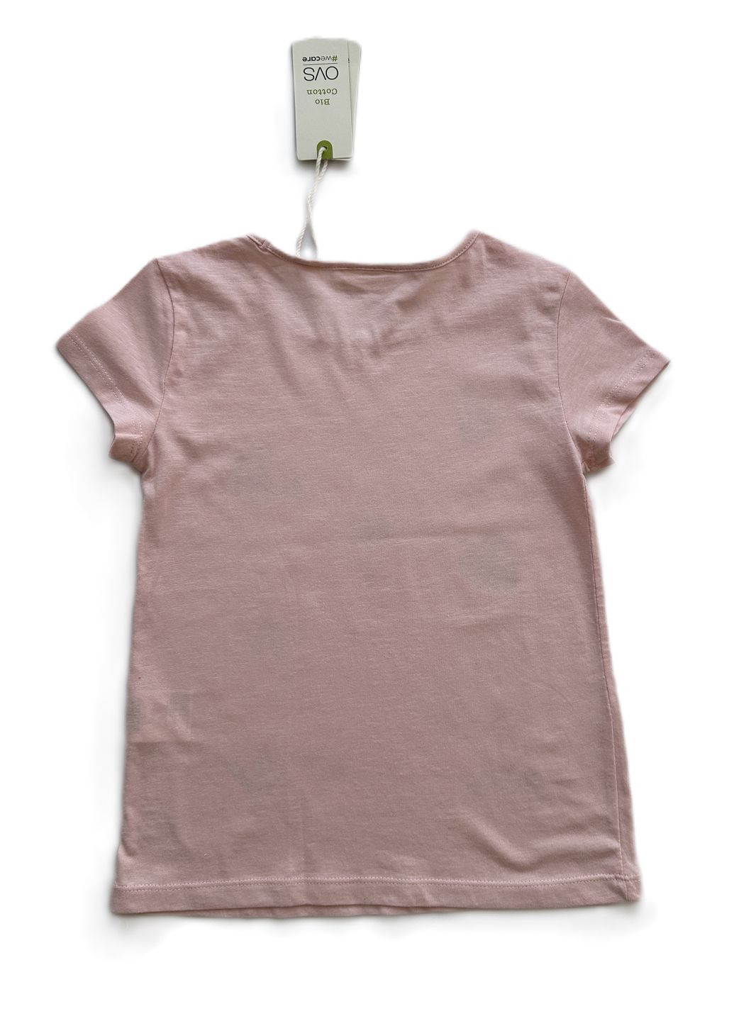 Пудровая летняя футболка для девочки 2000-26 пудровая (122 см) OVS