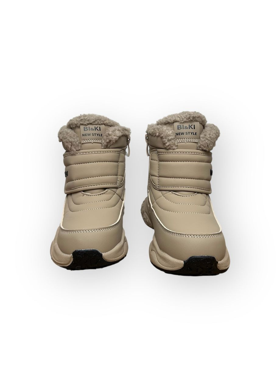 Дитячі зимові чоботи для дівчаток бежеві, розмір 27-17,5 см Bi & Ki (371996530)