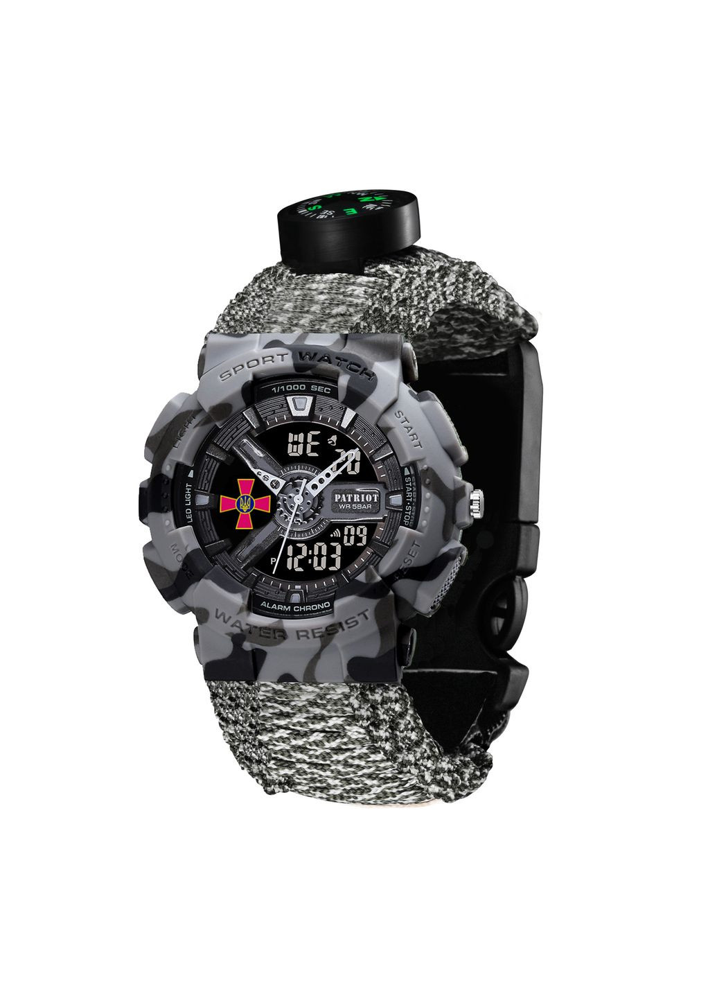 005CMGYSU ЗСУ Сірий камуфляж Паракордовий ремінець ACU + Коробка. Patriot (372944739)