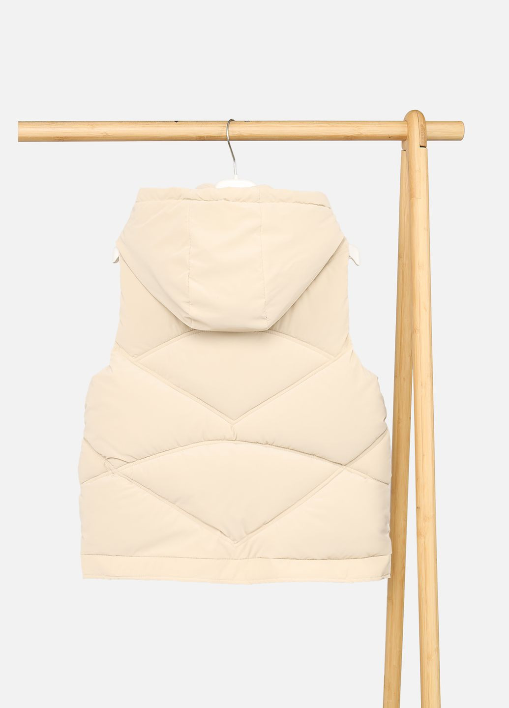 Утепленный жилет для девочки цвет молочный CB-00222268 Dong (325814328)