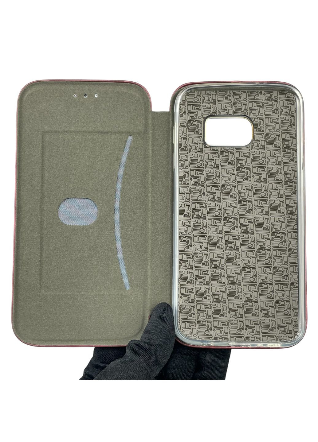 Чехол-книжка для Galaxy S7 (SM-G930) с подставкой на самсунг с7 бордовая gd1 Samsung (366020883)