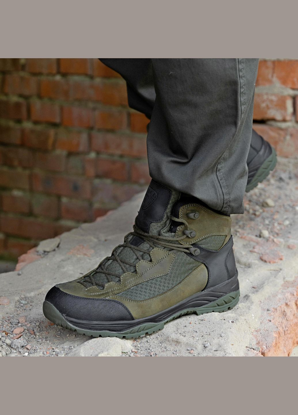 Шкіряні Демісезонні Жіночі Берці Тактичні. 36-46р Олива. Витримують постійні навантаження! STDF-2129 No Brand (301138810)