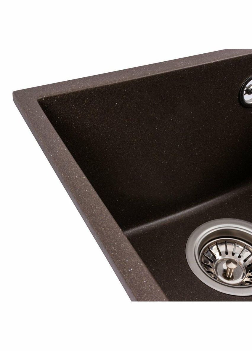 Гранітна мийка для кухні ROXY 3744 матова Темна скеля Valeso (342071176)
