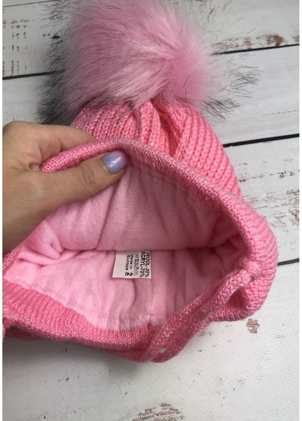 Шапка детская на девочку Розовый (482) Shela (366276921)