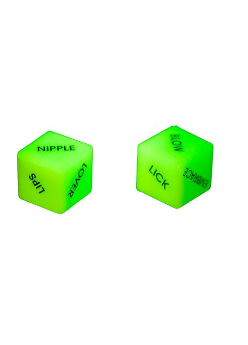 Неоновые кубики Love Dice Glow In The Dark, 2 шт. OOTB (322313110)