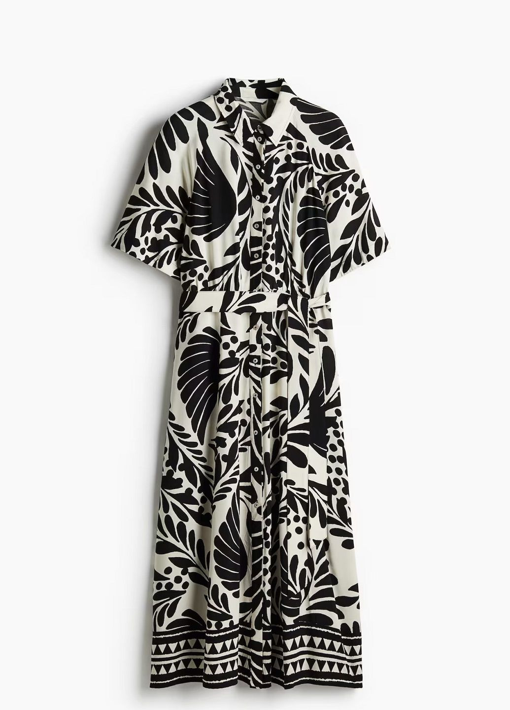 Молочна кежуал сукня H&M з абстрактним візерунком