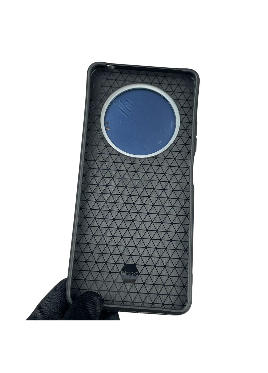 Чохол для Redmi A4 5G броньований з кільцем-тримачем підставкою зі шторкою на сяомі редмі а4 5г темно-синій rg1 Xiaomi (366236624)