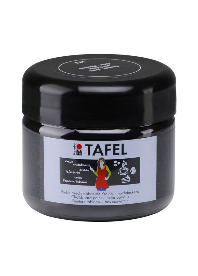 Краска с эффектом графитной доски черная 225 мл Marabu (362583782)