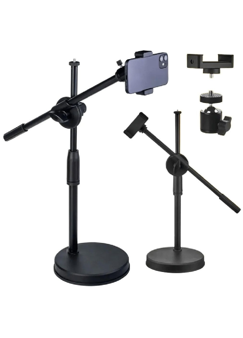 Штатив стійка тримач журавель настільний для телефону зйомки зверху з кріпленням під лампу 35-60 см (477874-Prob) Unbranded (300624703)