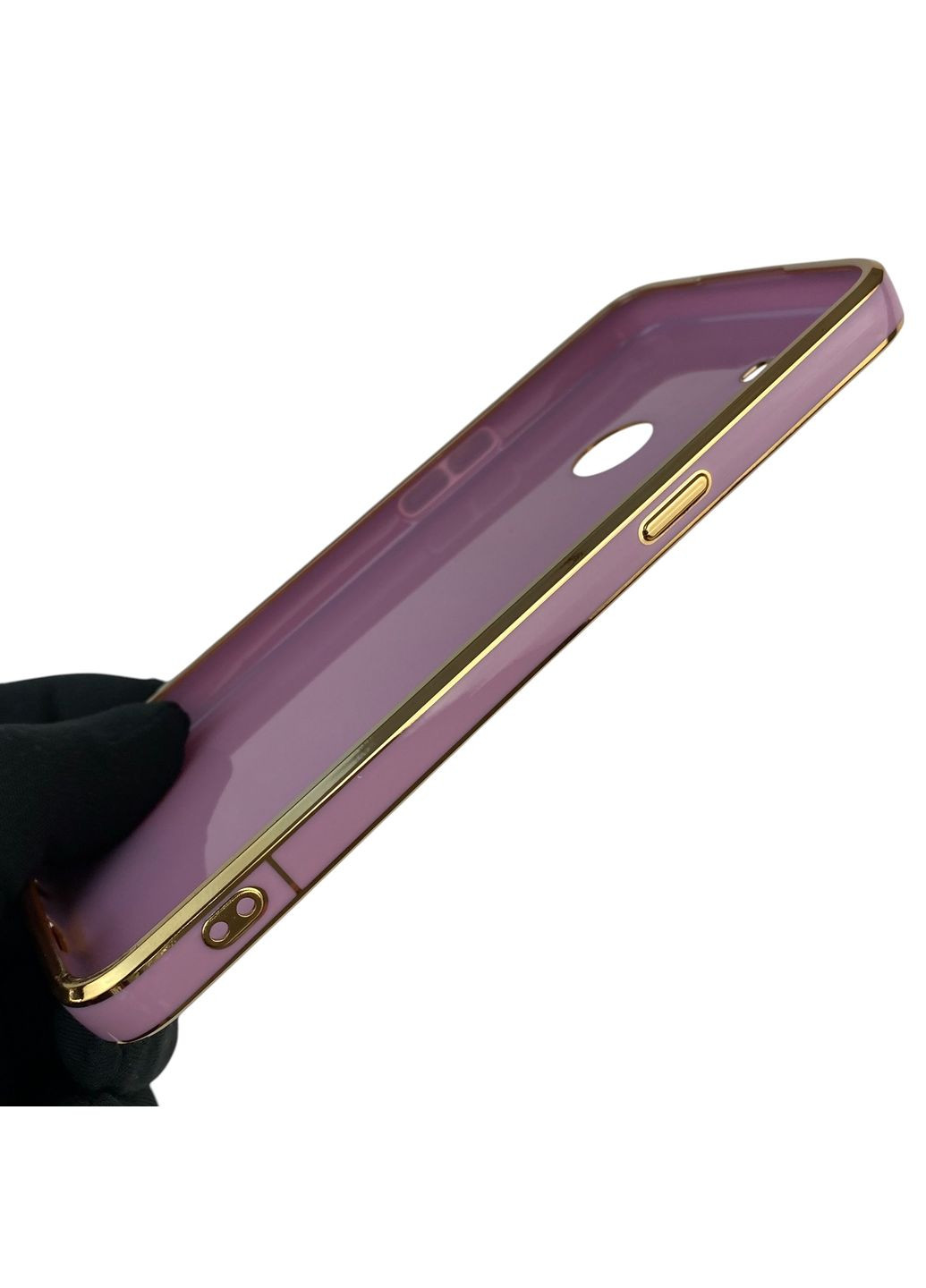 Чохол для C3 із захистом камери із золотою окантовкою на реалмі с3 чорничний gs1 Realme (366234891)