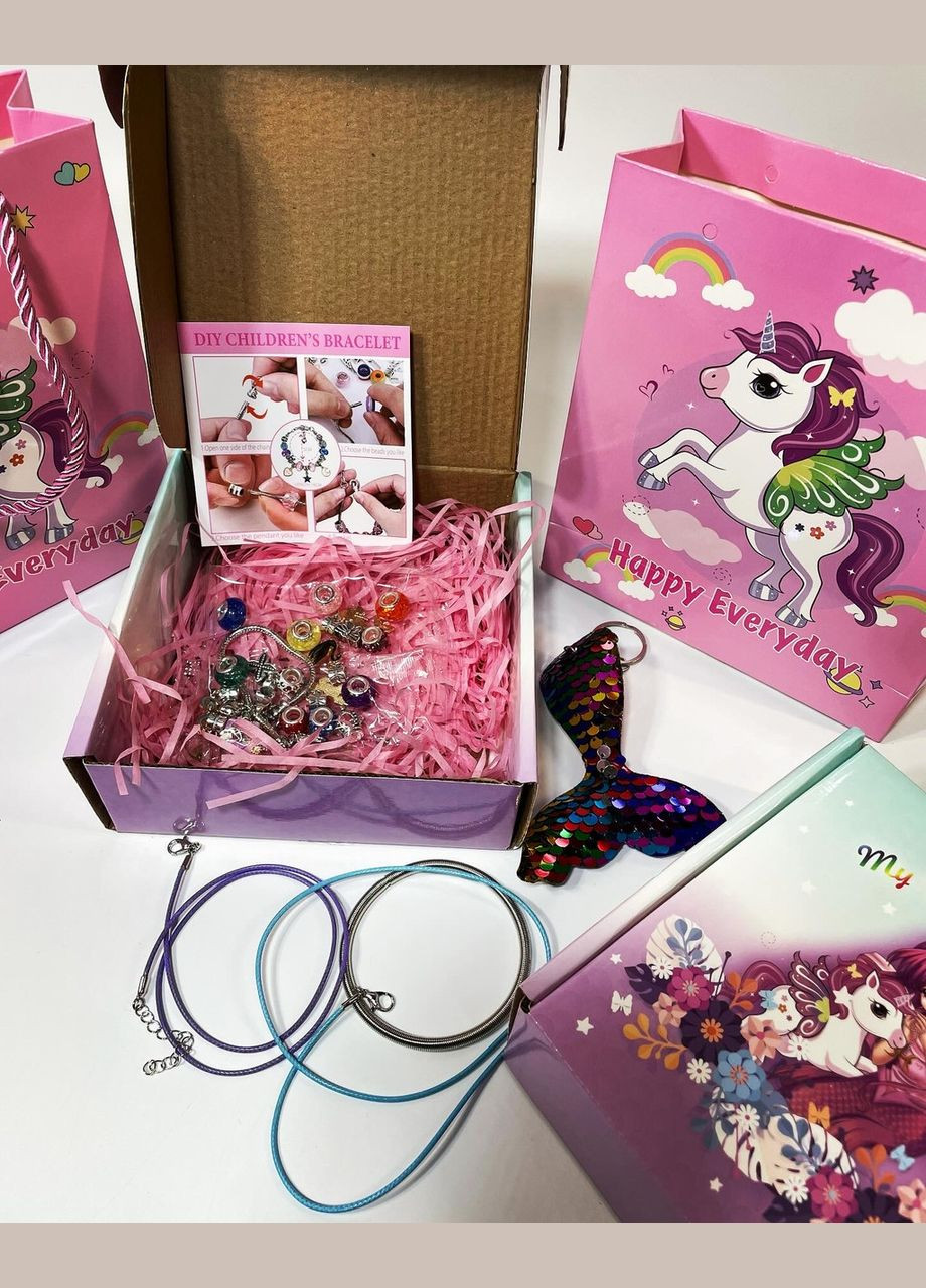 Набор украшений Пандора для девочки 76231 бусины, в коробке. No Brand (316472522)