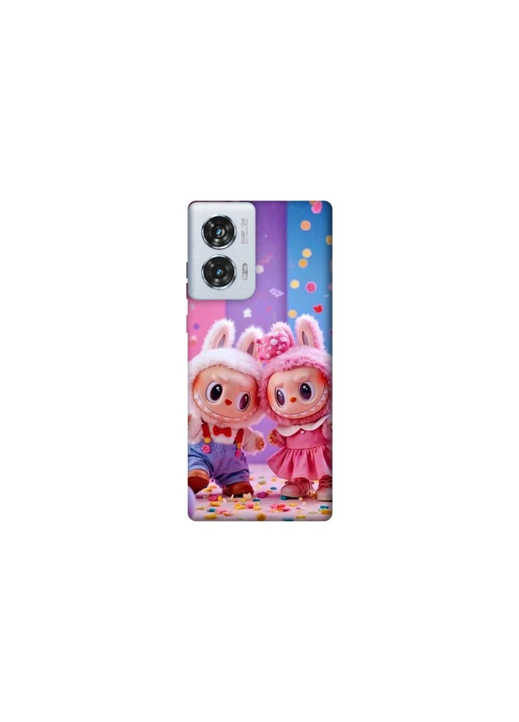 Чехол на Motorola Edge 50 Fusion Labubu twins ver.3 Frontalka (361982365)