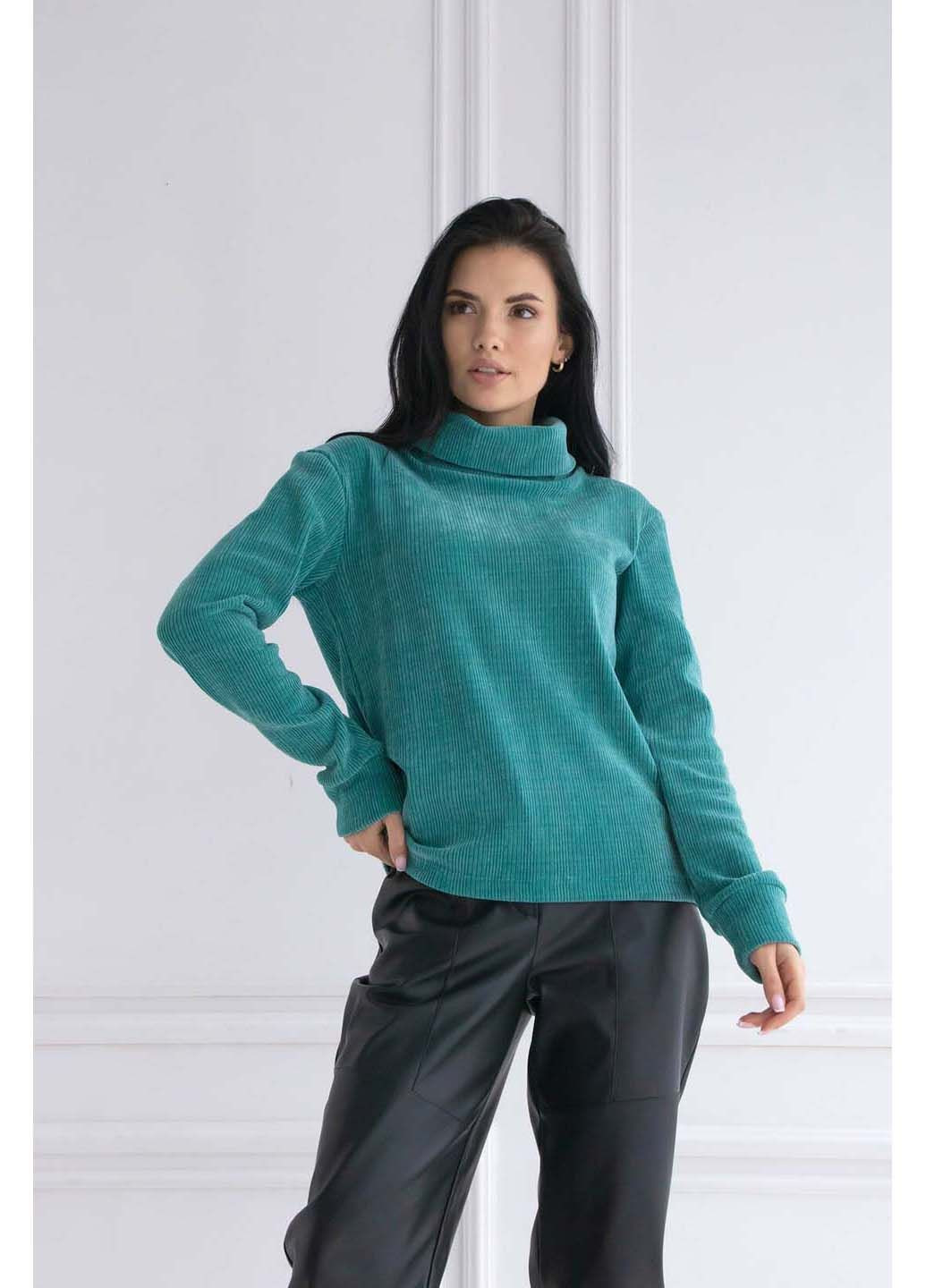 Светло-зеленый свитшот Ри Мари однотонный (316605232)