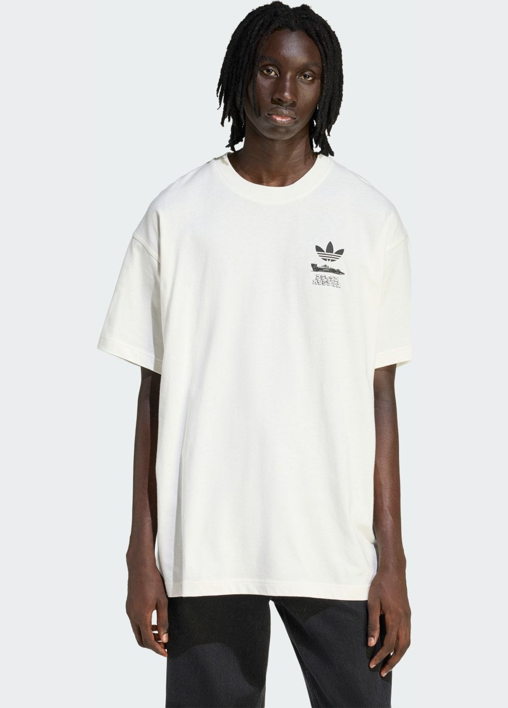 Белая футболка japanese racing manga graphic adidas