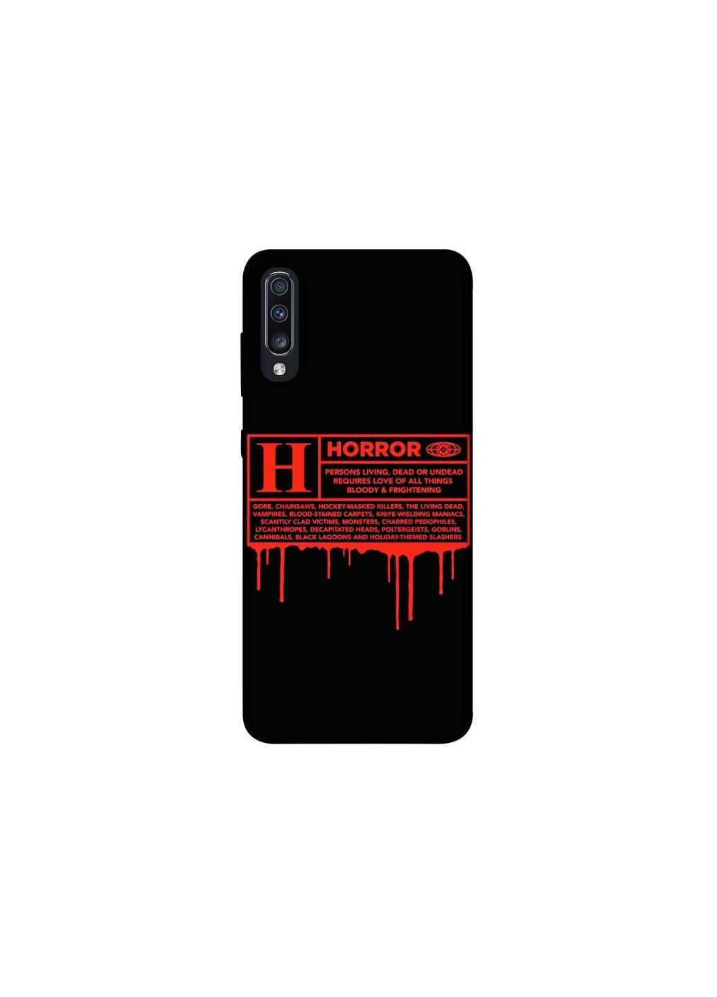Чехол на Samsung Galaxy A70 (A705F) Horror Halloween Frontalka (363878045)